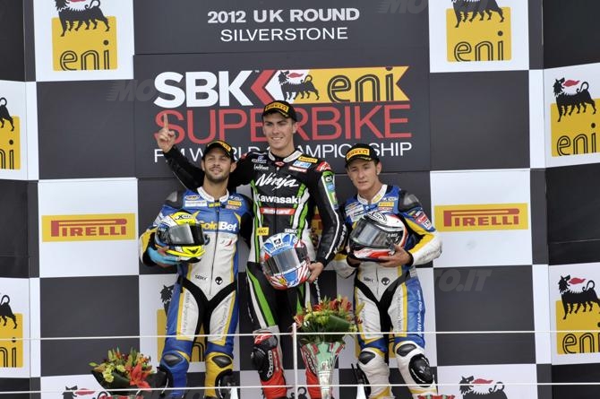 SBK Silverstone podio gara 1 SBK Silverstone podio gara 1